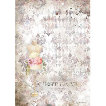 STAMPERIA DECOUPAGE RICE PAPER A4 - DFSA4564