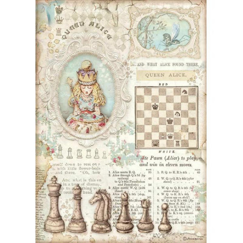 STAMPERIA ДЕКУПАЖНА ОРИЗОВА ХАРТИЯ А4 - DFSA4604