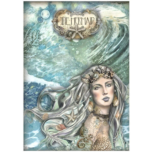 STAMPERIA SONGS OF THE SEA DECOUPAGE PAPER A4 - DFSA4809
