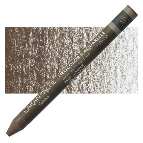 CARAN D'ACHE АКВАРЕЛНИ ПАСТЕЛИ NEOCOLOR II ВАНДАЙК БРАУН