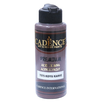 CADENCE АКРИЛНА БОЯ PREMIUM 120 МЛ. - DARK BROWN 7575