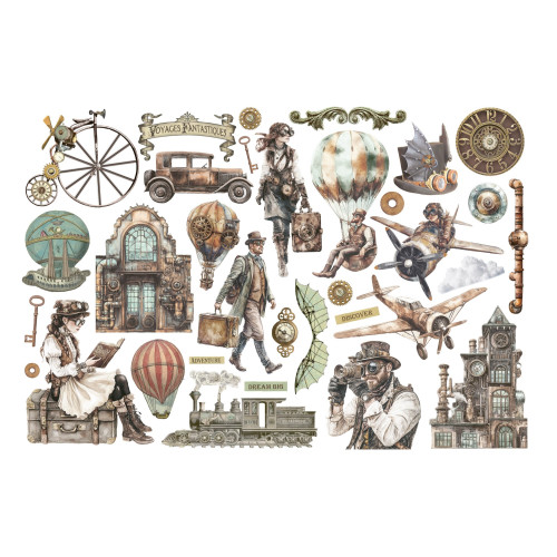 STAMPERIA VOYAGES FANTASTIQUES EPHEMERA - DFLCT75