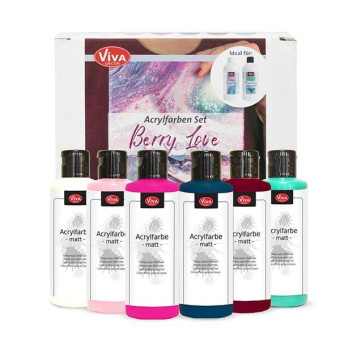 VIVA DECOR АКРИЛНИ БОИ BERRY LOVE 6 Х 28 МЛ - 800270213