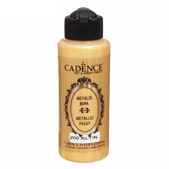 CADENCE АКРИЛНА БОЯ МЕТАЛИК 120 МЛ. - GOLD 200