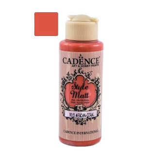 CADENCE АКРИЛНА БОЯ STYLE MATT 120 МЛ. - CORAL 9015