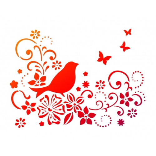 VIVA DECOR УНИВЕРСАЛЕН ШАБЛОН A4 - BIRD ON A TWING