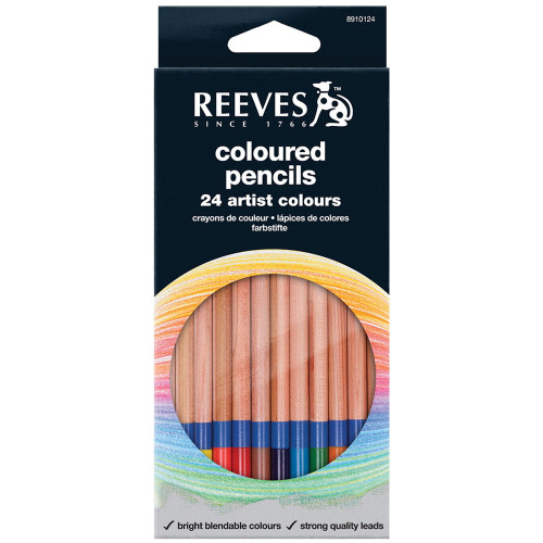 REEVES COLORED PENCILS 24 COLORS 8910124