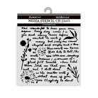 STAMPERIA WRITINGS PATTERN ШАБЛОН 12 Х 12 СМ - KSTDS-20
