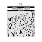 STAMPERIA HIDDEN GROVE TEMPLATE 12 X 12 CM-KSTDS-28