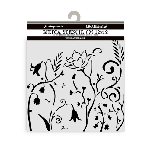 STAMPERIA HIDDEN GROVE TEMPLATE 12 X 12 CM-KSTDS-28