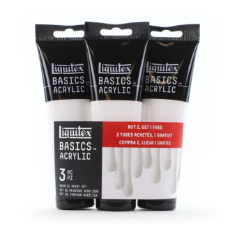 LIQUITEX ACRYLIC PAINT BASICS 3 COLORS X 118 ML - 3699393