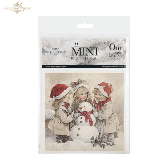 ITD COLLECTION MINI RICE PAPER SET 6PCS 14.8X14.8CM - RSM199