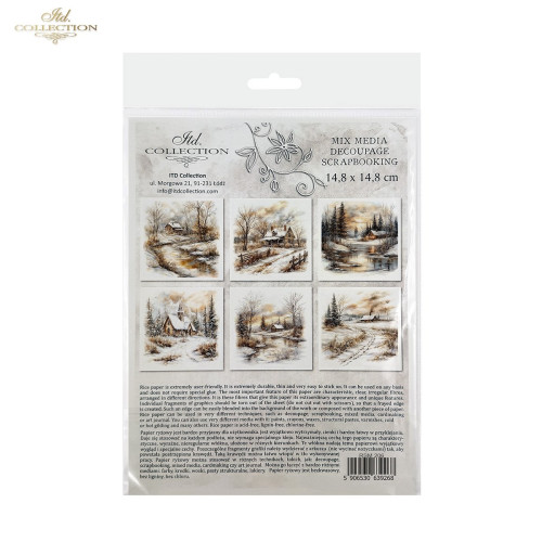 ITD COLLECTION MINI RICE PAPER К-КТ 6БР 14.8X14.8CM - RSM206