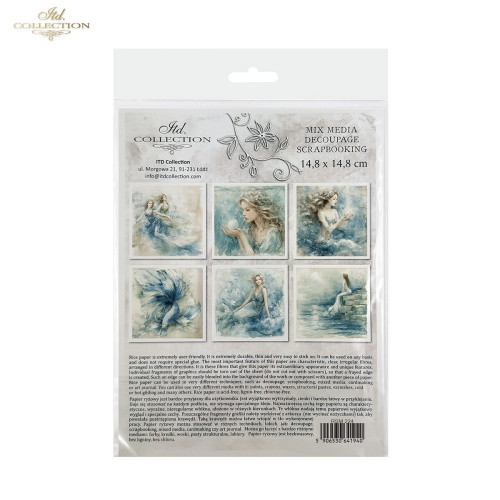 ITD COLLECTION MINI RICE PAPER К-КТ 6БР 14.8X14.8CM - RSM224