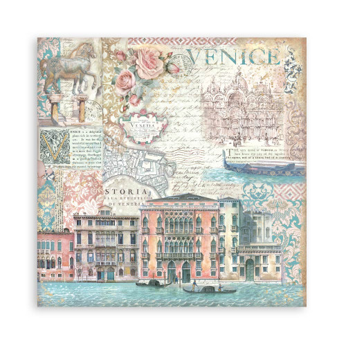 STAMPERIA VENICE БЛОКЧЕ ХАРТИЯ 30,5/30,5СМ-SBBL172