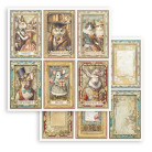 STAMPERIA ALTEREGO BLOCK PAPER 20.3/20.3 CM - SBBS115