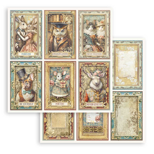 STAMPERIA ALTEREGO BLOCK PAPER 20.3/20.3 CM - SBBS115