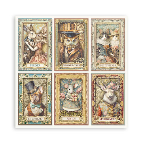 STAMPERIA ALTEREGO BLOCK PAPER 20.3/20.3 CM - SBBS115