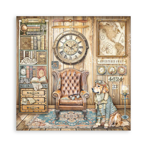 STAMPERIA ALTEREGO BLOCK PAPER 20.3/20.3 CM - SBBS115