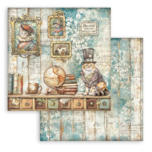 STAMPERIA ALTEREGO BLOCK PAPER 20.3/20.3 CM - SBBS115
