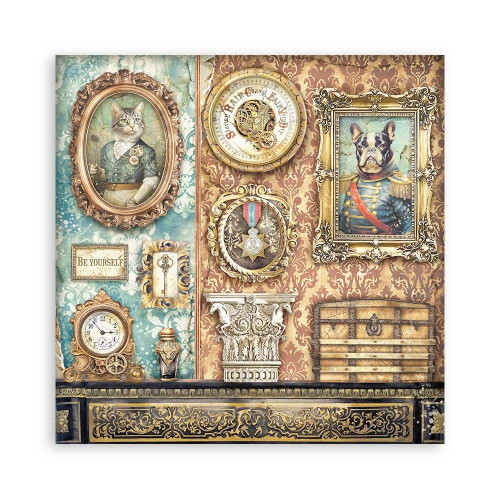 STAMPERIA ALTEREGO BLOCK PAPER 20.3/20.3 CM - SBBS115