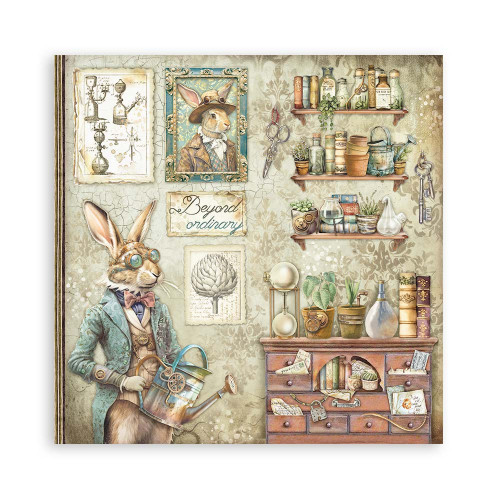 STAMPERIA ALTEREGO BLOCK PAPER 20.3/20.3 CM - SBBS115