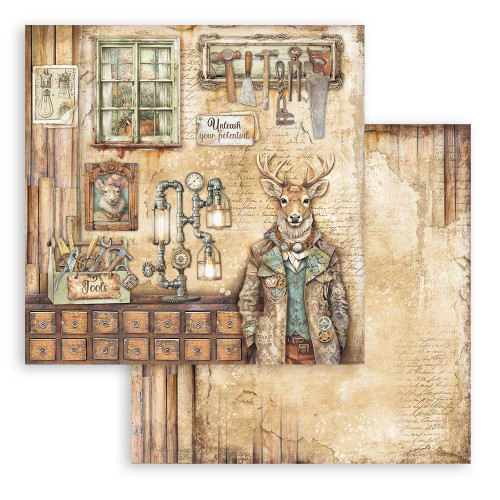 STAMPERIA ALTEREGO BLOCK PAPER 20.3/20.3 CM - SBBS115