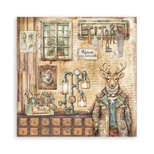 STAMPERIA ALTEREGO BLOCK PAPER 20.3/20.3 CM - SBBS115