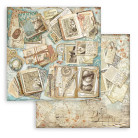 STAMPERIA ALTEREGO BLOCK PAPER 20.3/20.3 CM - SBBS115