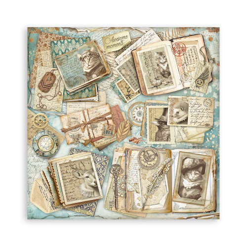 STAMPERIA ALTEREGO BLOCK PAPER 20.3/20.3 CM - SBBS115
