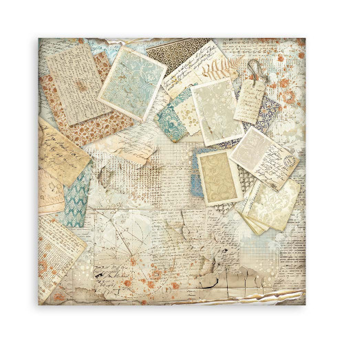 STAMPERIA ALTEREGO BLOCK PAPER 20.3/20.3 CM - SBBS115