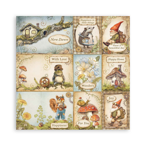 STAMPERIA HIDDEN GROVE BLOCK 20.3/20.3 CM - SBBSXB10