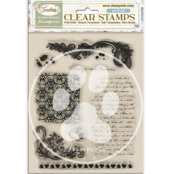 STAMPERIA TIMELESS SILICONE STAMP 14/18CM - WTK220