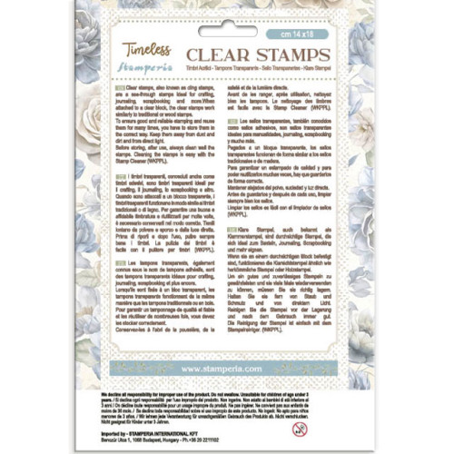 STAMPERIA TIMELESS SILICONE STAMP 14/18CM - WTK220