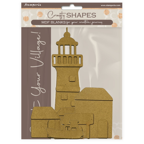 STAMPERIA SILENT SEA МДФ ЕЛЕМЕНТИ LIGHTHOUSE - KLSM49