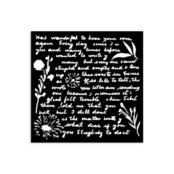 STAMPERIA WRITINGS PATTERN ШАБЛОН 12 Х 12 СМ - KSTDS-20