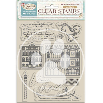 STAMPERIA VENICE SILICONE STAMP 14/18CM - WTK222