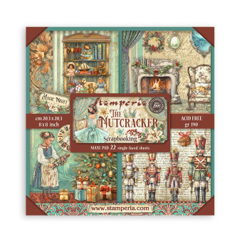 STAMPERIA THE NUTCRACKER BLOCK 20.3/20.3 CM -SBBSXB04