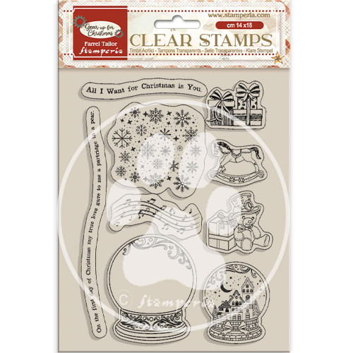 STAMPERIA GEAR UP FOR CHRISTMAS STAMPS 14/18CM WTK197
