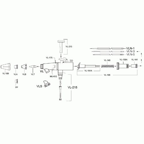 PAASCHE NOZZLE VLТ-3