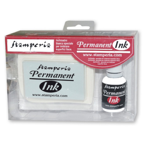 STAMPERIA PERMANENT INK SET - BLACK WKPKIT02