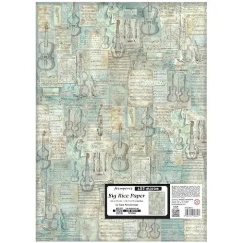 STAMPERIA SYMPHONY DECOUPAGE RICE PAPER 50/70 - DFSAJB012