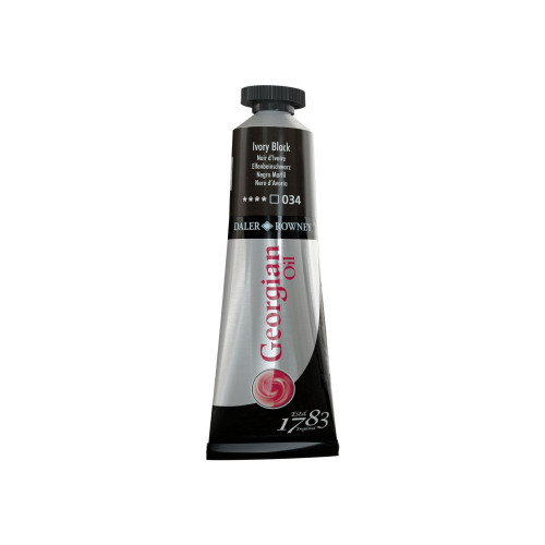 DALER ROWNEY OIL PAINT GEORGIAN 38 ML. - IVORY BLACK