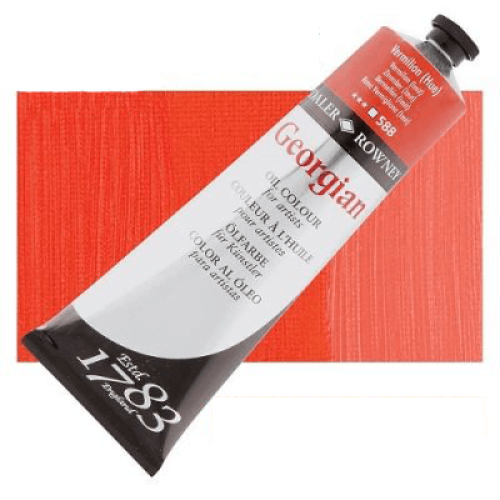 DALER ROWNEY OIL PAINT GEORGIAN 38 ML - VERMILION HUE 588