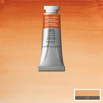 W&N АКВАРЕЛНА БОЯ PROFESSIONAL 14 МЛ - BURNT SIENNA