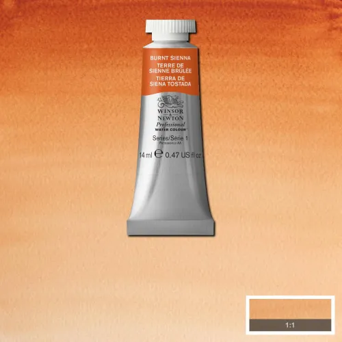 W&N АКВАРЕЛНА БОЯ PROFESSIONAL 14 МЛ - BURNT SIENNA