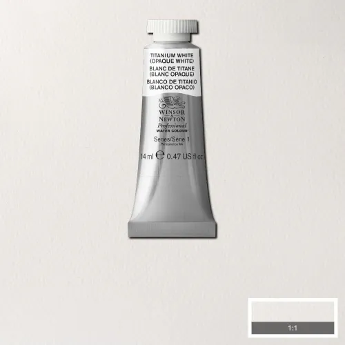 W&N АКВАРЕЛНА БОЯ PROFESSIONAL 14 МЛ. - TITANIUM WHITE