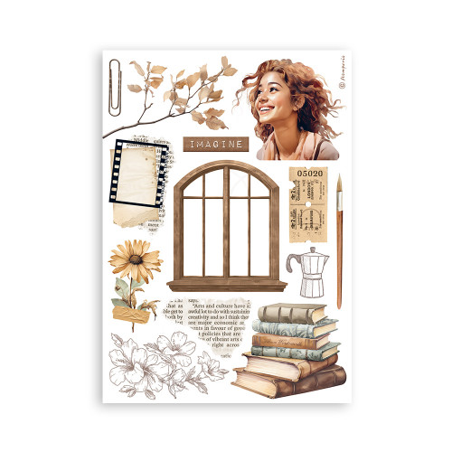 STAMPERIA SECRET DIARY WASHI PAD 8 SHEETS A5 -SBW04