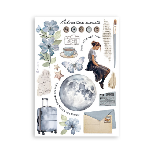 STAMPERIA SECRET DIARY WASHI PAD 8 SHEETS A5 -SBW04