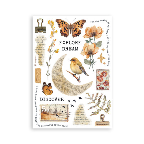 STAMPERIA SECRET DIARY WASHI PAD 8 SHEETS A5 -SBW04